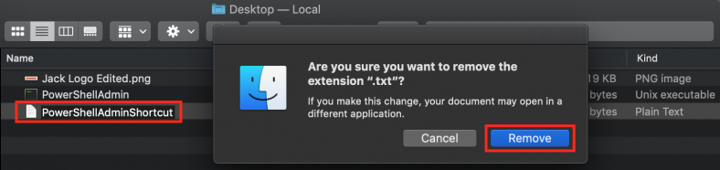 Remove File Extensions - Mac OS