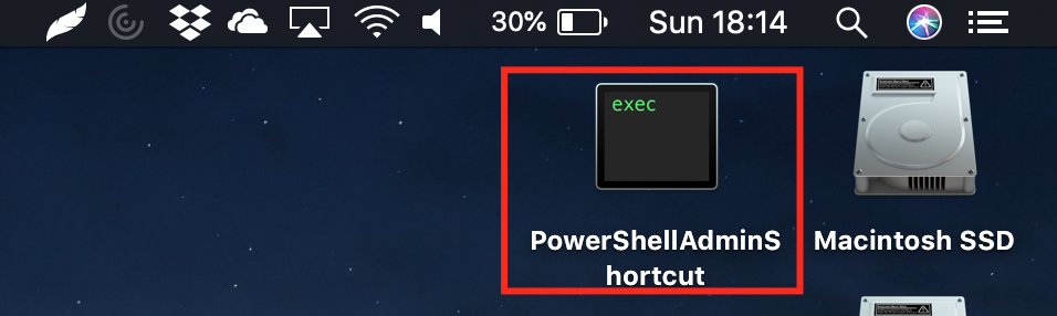 PowerShell As Admin Mac OS Shortcut